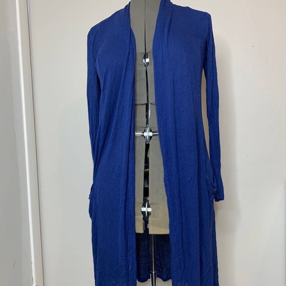 Blue cardigan